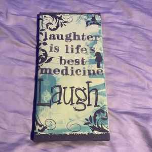 Green with black words